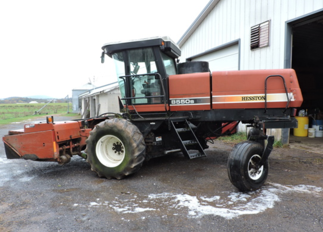 SOLD - Hesston 8550S Hay and Forage Windrowers | Tractor Zoom